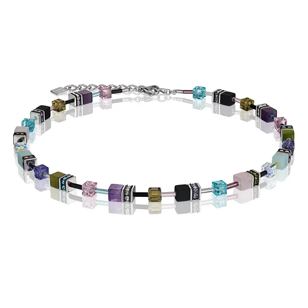 Колье Coeur de Lion Multicolor Gemstone Vintage 4905/10-1562