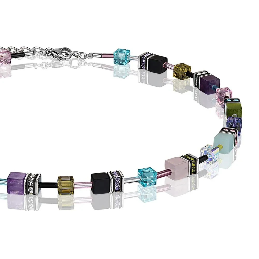 Колье Coeur de Lion Multicolor Gemstone Vintage 4905/10-1562