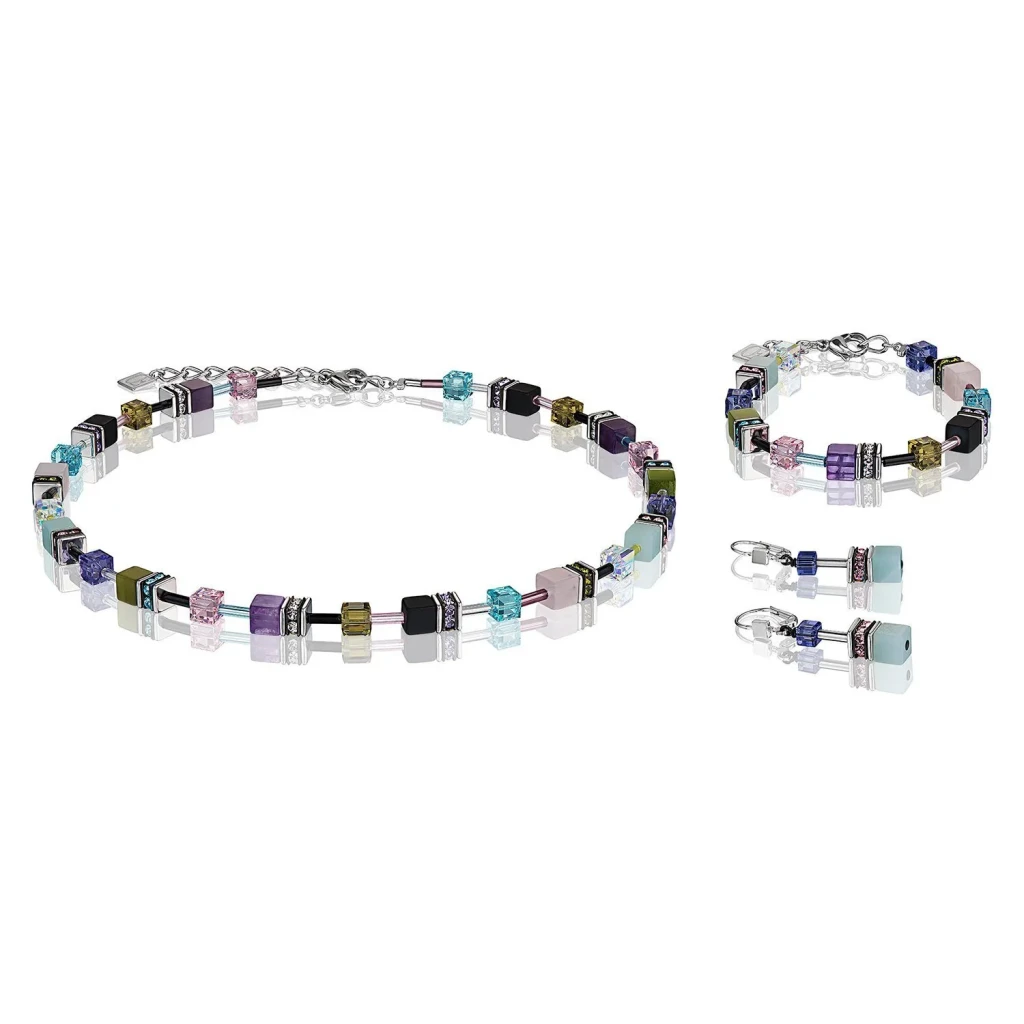 Колье Coeur de Lion Multicolor Gemstone Vintage 4905/10-1562