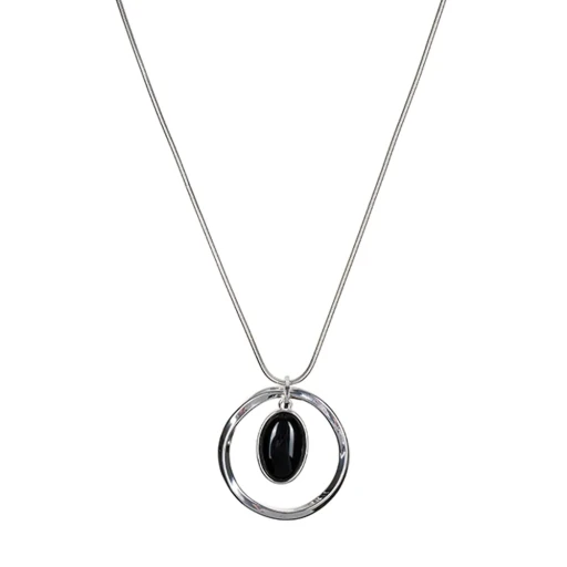 Колье Fiore Luna BLACK QUARTZ LN5135 BW/S