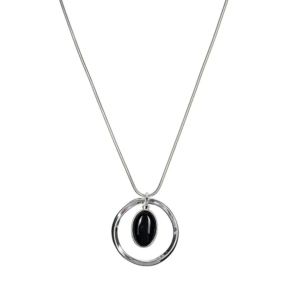 Колье Fiore Luna BLACK QUARTZ LN5135 BW/S