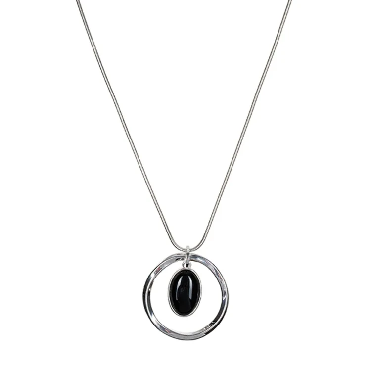 Колье Fiore Luna BLACK QUARTZ LN5135 BW/S