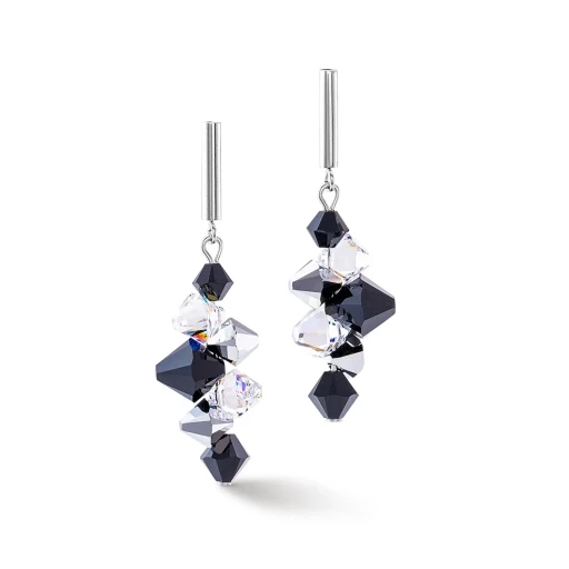 Серьги Coeur de Lion Black-Crystal 4640/21-1318