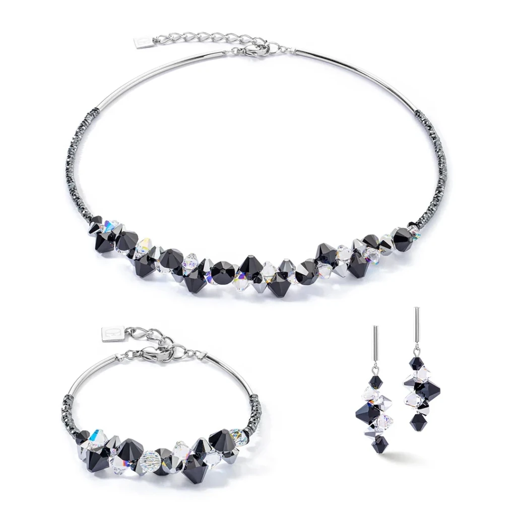 Серьги Coeur de Lion Black-Crystal 4640/21-1318