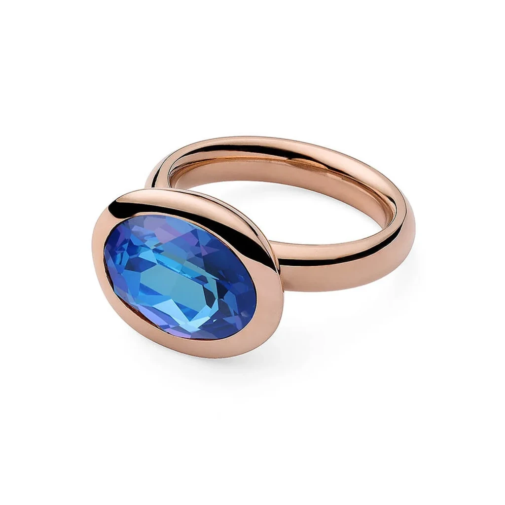 Кольцо Qudo Tivola Royal Blue Delite 19 мм 651007 BL/RG