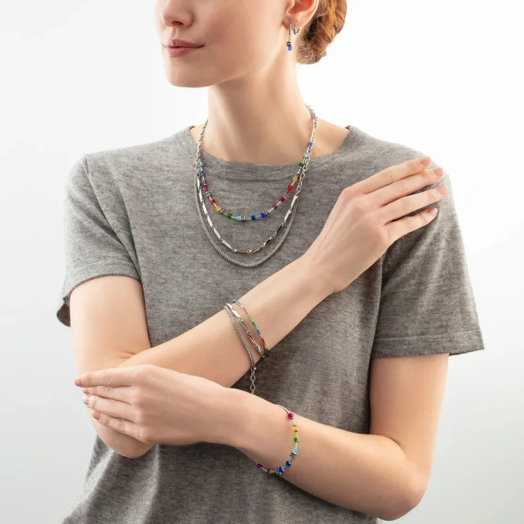 Браслет Coeur de Lion Multicolour Silver 0146/32-1517 17