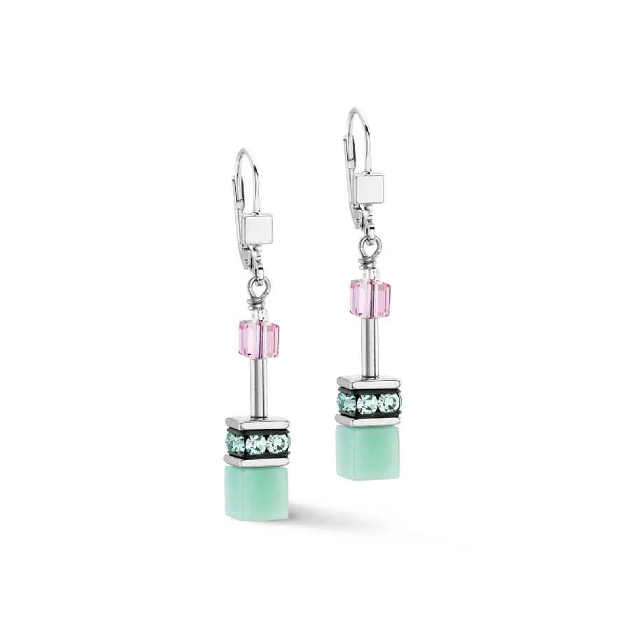 Серьги Coeur de Lion Green-Pink 4023/20-0504