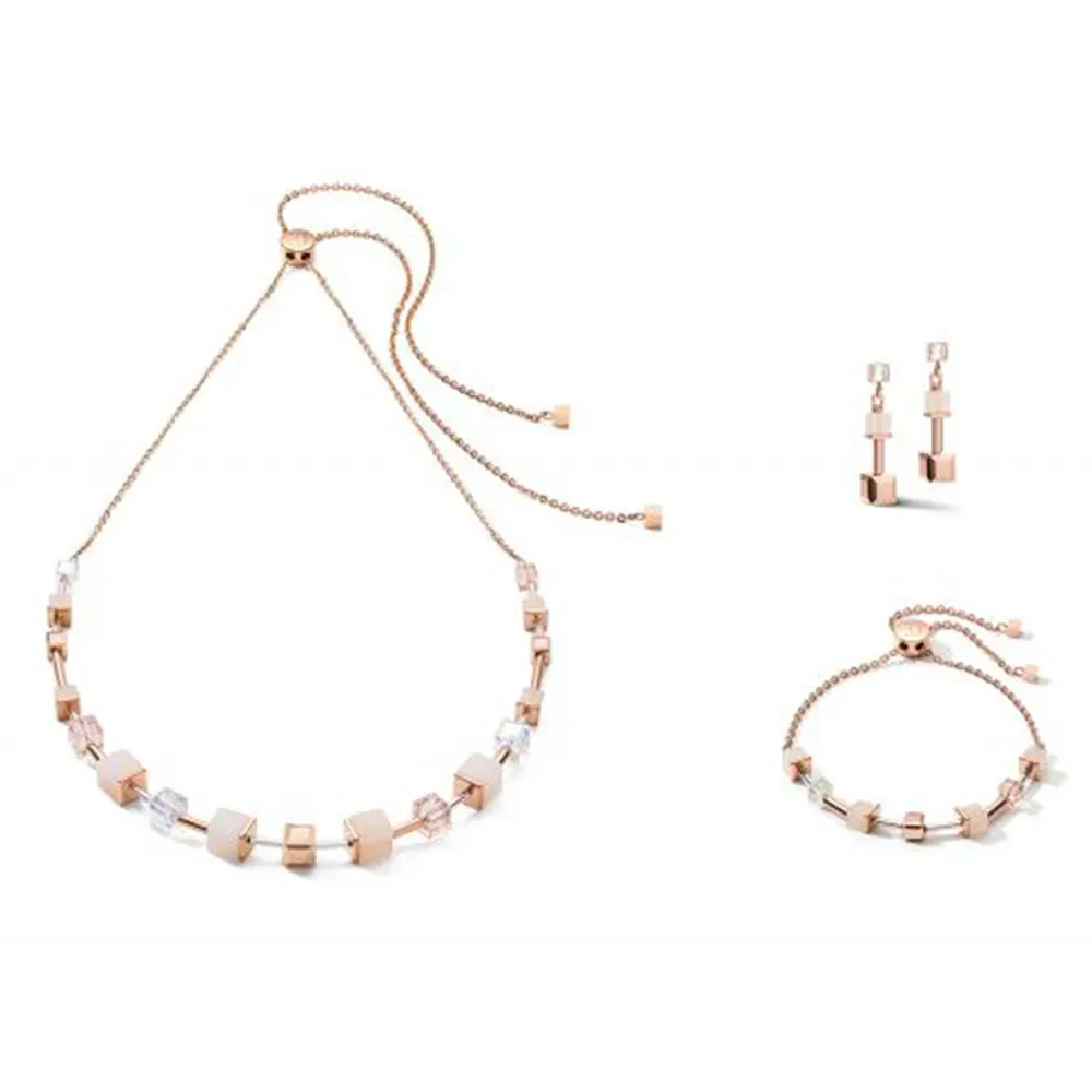 Серьги Coeur de Lion Rose Gold-Peach 5074/21-0235