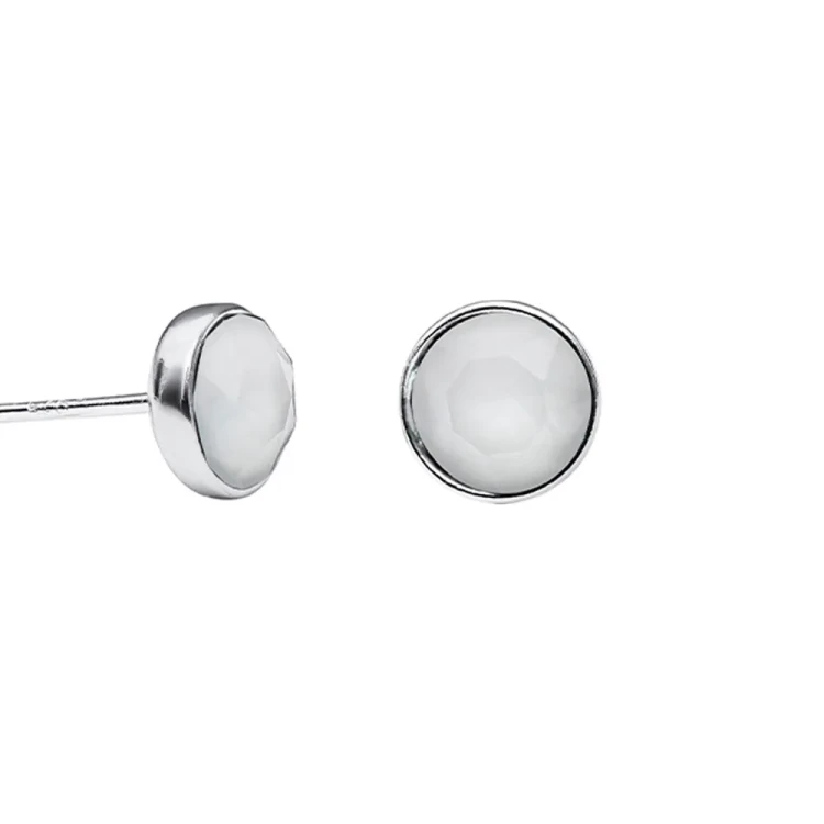 Пусеты Crystal Powder Grey Fiore Luna SWE297 CPG S