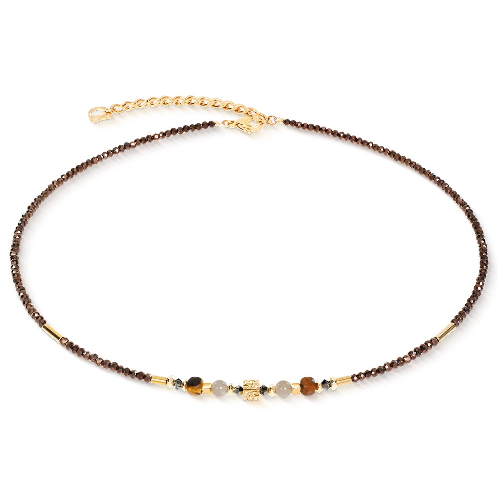 Колье Coeur de Lion Brown-Gold 3048/10-1116