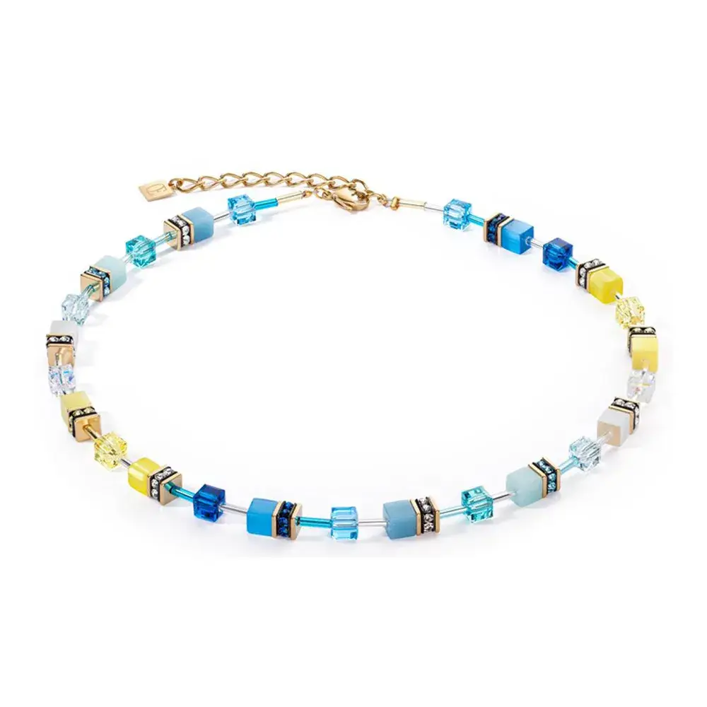 Колье Coeur de Lion Turquoise-Yellow 2838/10-0601