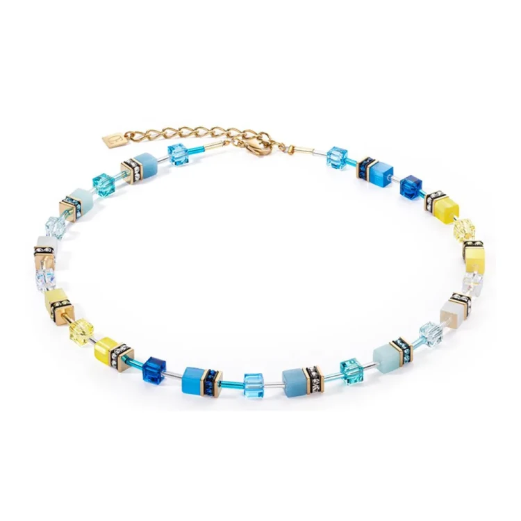 Колье Coeur de Lion Turquoise-Yellow 2838/10-0601