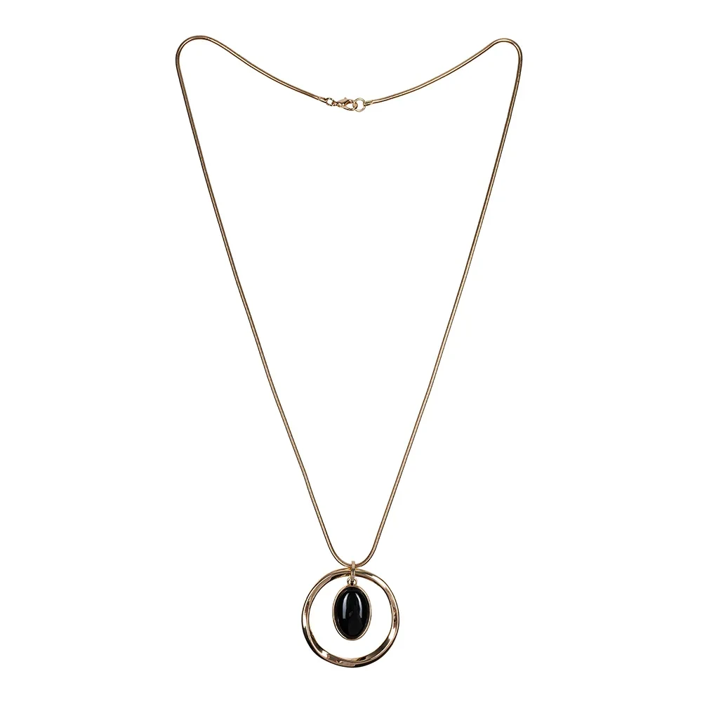 Колье Fiore Luna BLACK QUARTZ LN5135 BW/G