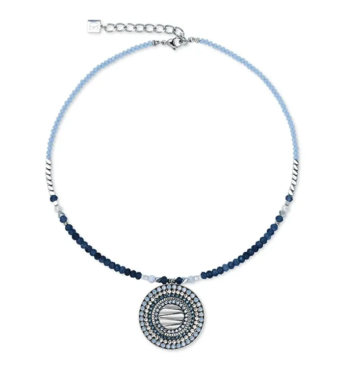 Колье Coeur de Lion Blue-Silver 2036/10-0717