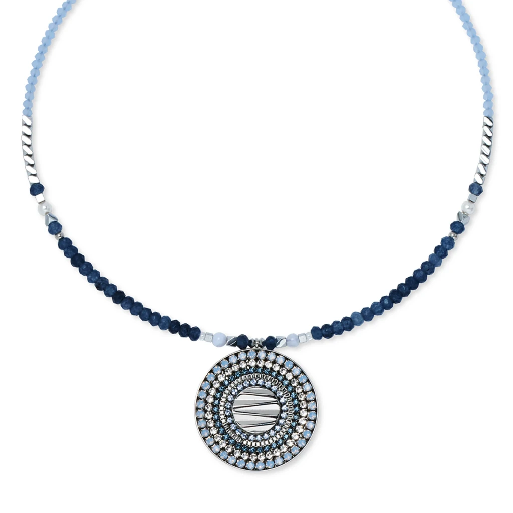 Колье Coeur de Lion Blue-Silver 2036/10-0717