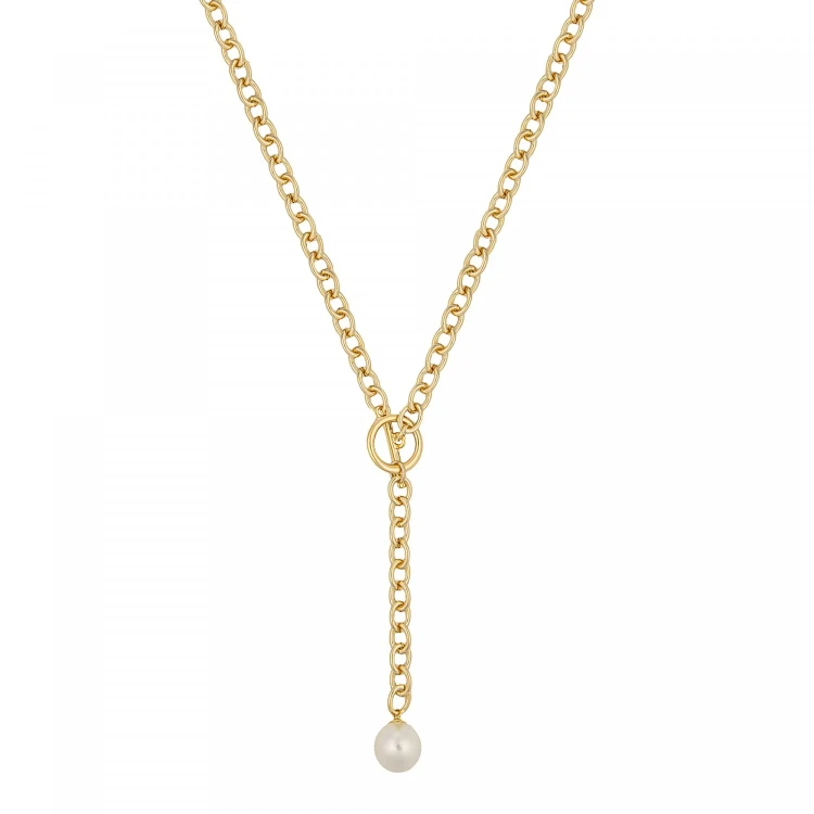 Колье Fiore Luna Pearl B2103PE-N05.1 BW/G