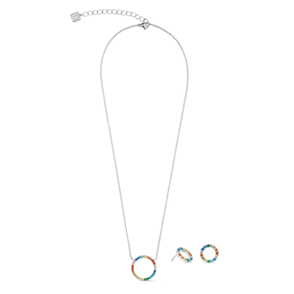Серьги Coeur de Lion Multicolor Silver 2057/21-1517