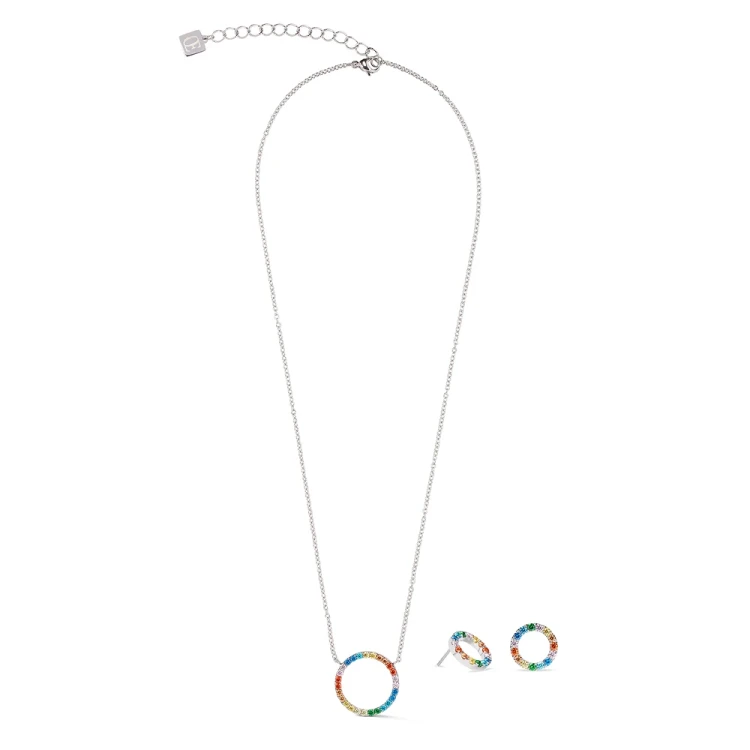 Серьги Coeur de Lion Multicolor Silver 2057/21-1517