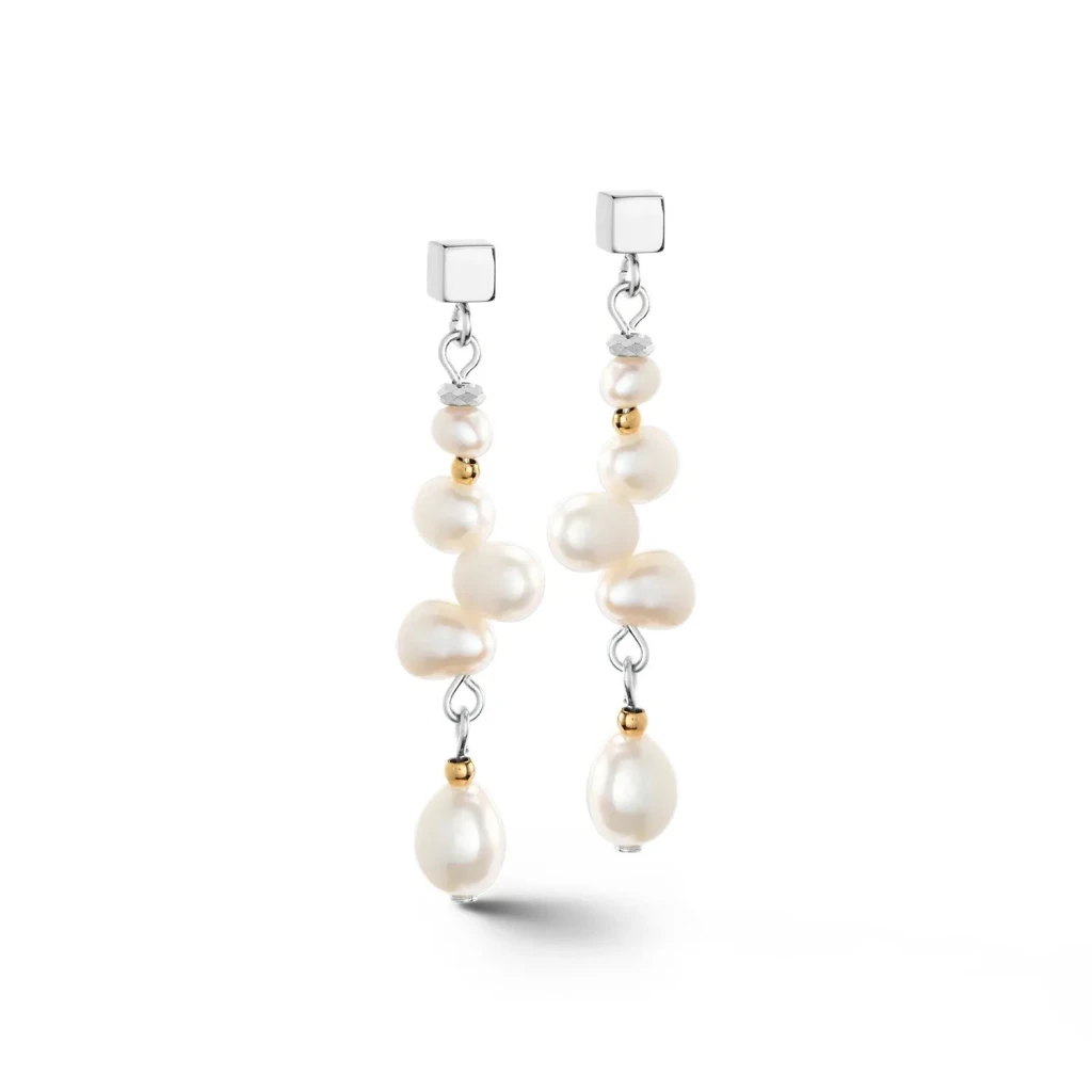 Пусеты Coeur de Lion White bicolor 1106/21-1426