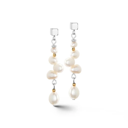 Пусеты Coeur de Lion White bicolor 1106/21-1426