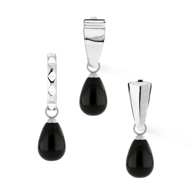 Подвеска на серьгу Silver-Black 0050/44-1317