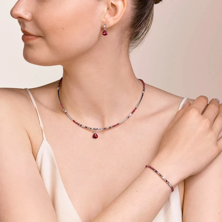 Колье Coeur de Lion Triangle Red 5032/10-0300