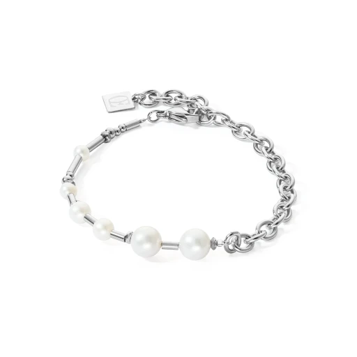 Браслет Coeur de Lion White-Silver 1121/30-1417