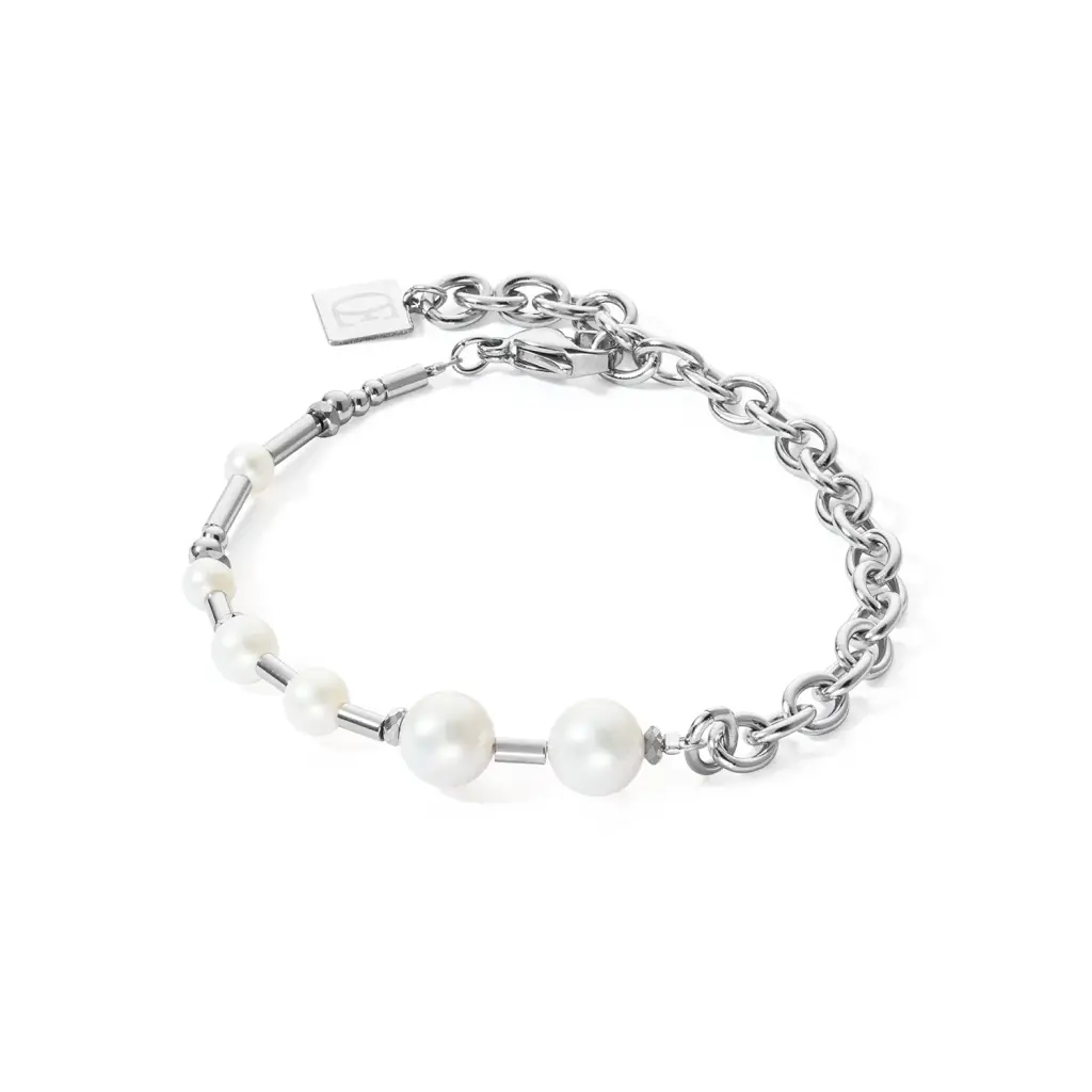 Браслет Coeur de Lion White-Silver 1121/30-1417