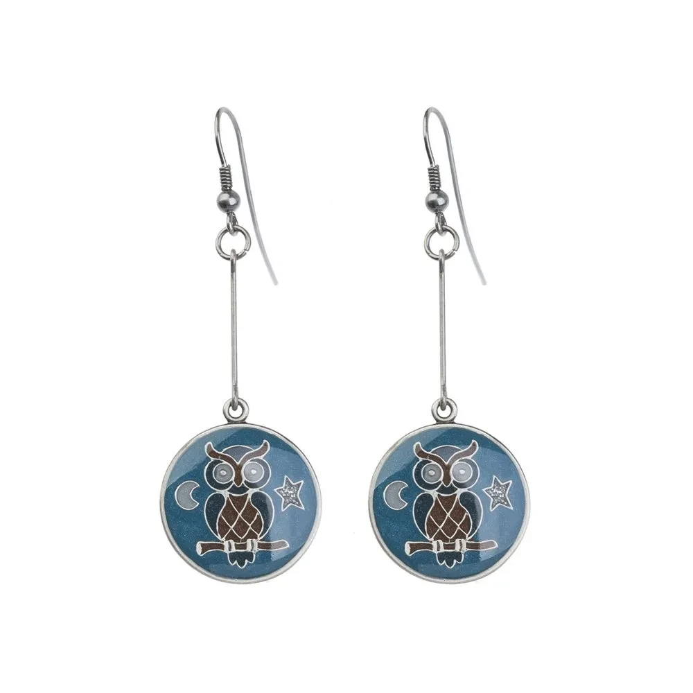 Серьги Clara Bijoux сова A35535.5.HC BL