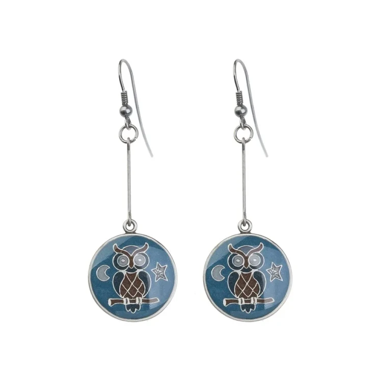 Серьги Clara Bijoux сова A35535.5.HC BL