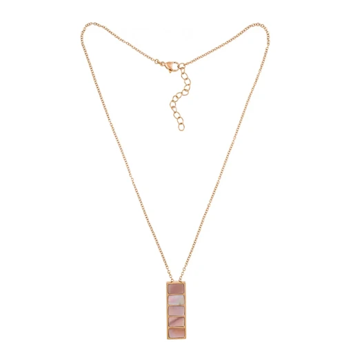Колье Fiore Luna Пирамида SHELL ROSE BP02788-8 R/RG
