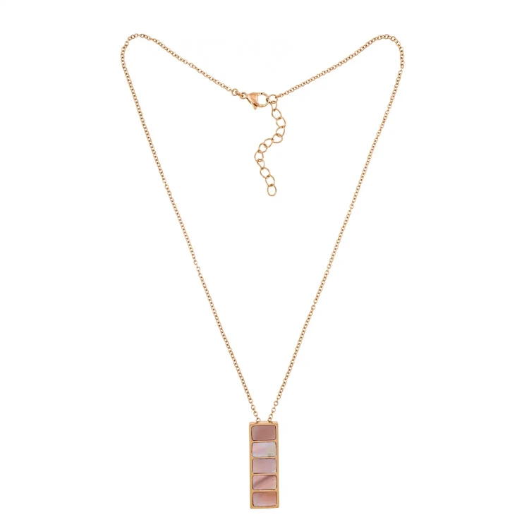 Колье Fiore Luna Пирамида SHELL ROSE BP02788-8 R/RG