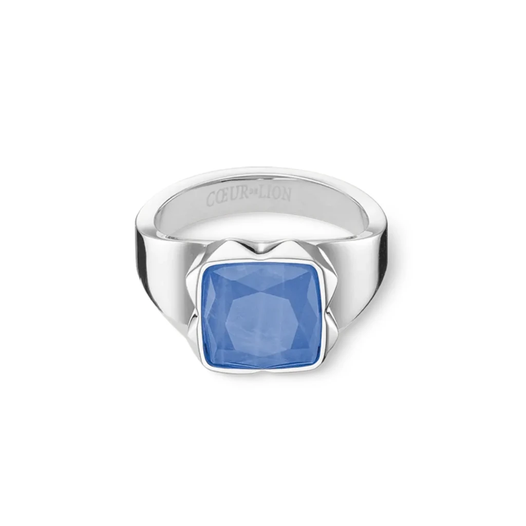 Кольцо Coeur de Lion Blue-Silver 1200/40-0717 56