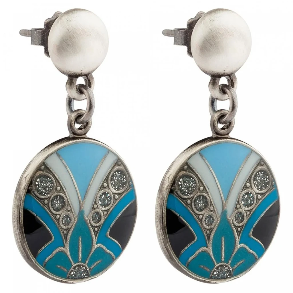 Серьги Clara Bijoux Лепестки A12618-18 BL