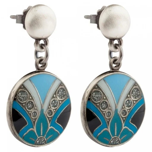 Серьги Clara Bijoux Лепестки A12618-18 BL