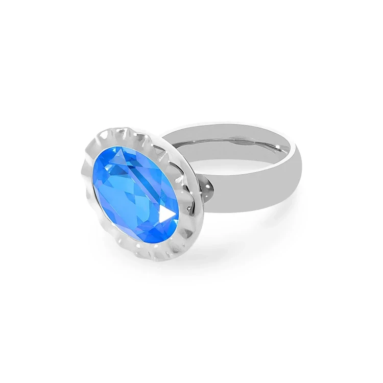 Кольцо Qudo TIVOLA UNICA big (S/P) Royal blue delite 54 688150