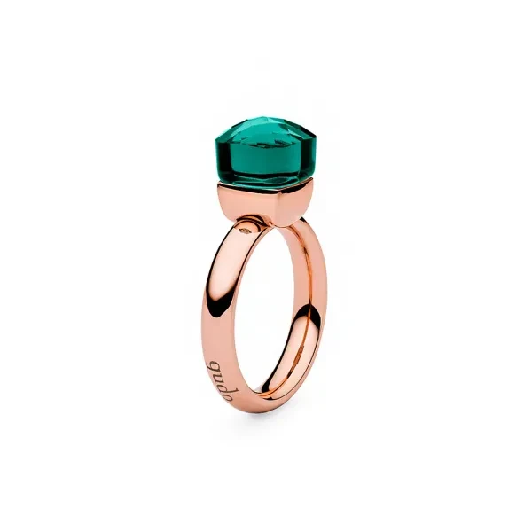 Кольцо Qudo Firenze emerald 18 мм 610460 G/RG