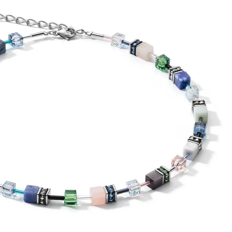 Колье Coeur de Lion Blue-Green 4905/10-0705