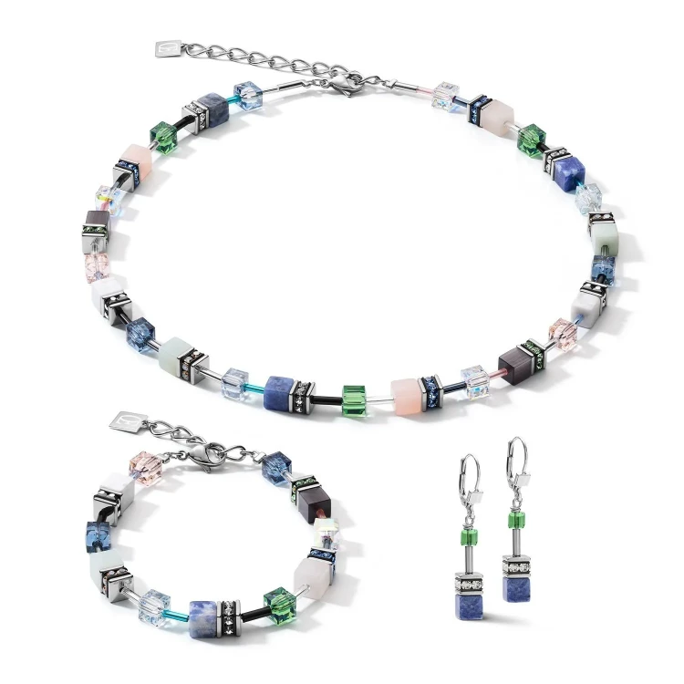 Колье Coeur de Lion Blue-Green 4905/10-0705