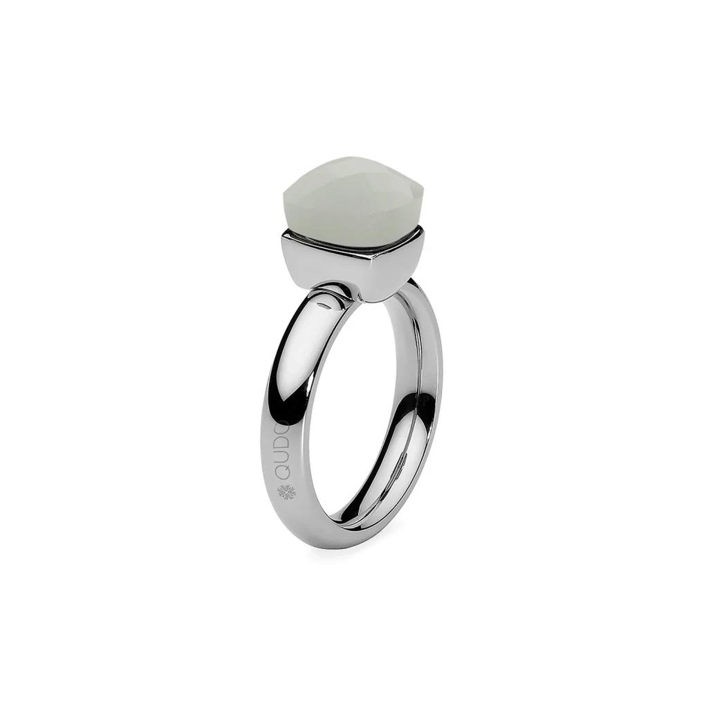 Кольцо Qudo Firenze Light Grey Opal 16.5 мм 610320 BW/S