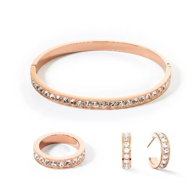 Кольцо Coeur de Lion Crystal-Rose gold 18.5 мм 0131/40-1822 58