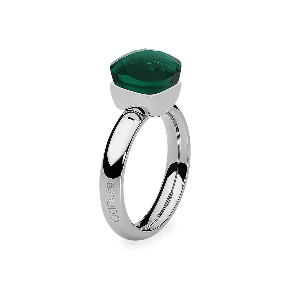 Кольцо Qudo FIRENZE 18.5 (S) Emerald 107000/40-4507 18.5
