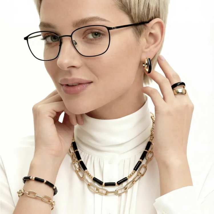 Колье Fiore Luna BLACK EPOXY BCN13254-01 GI