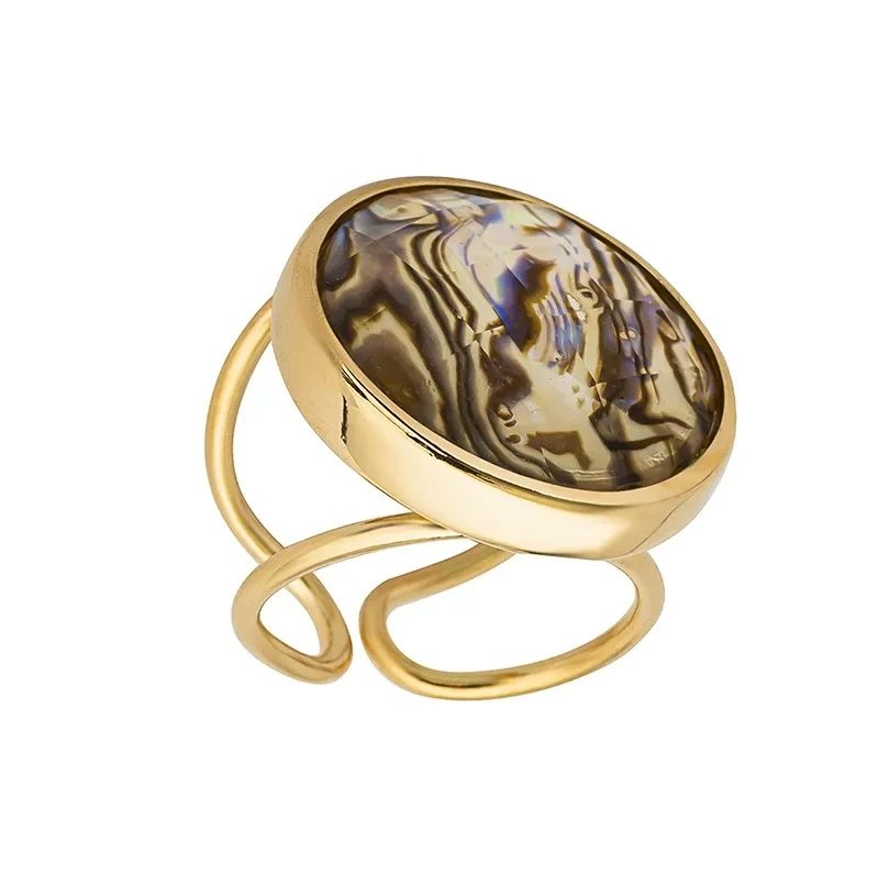 Кольцо Possebon abalone безразмерное K9948.14 M/G
