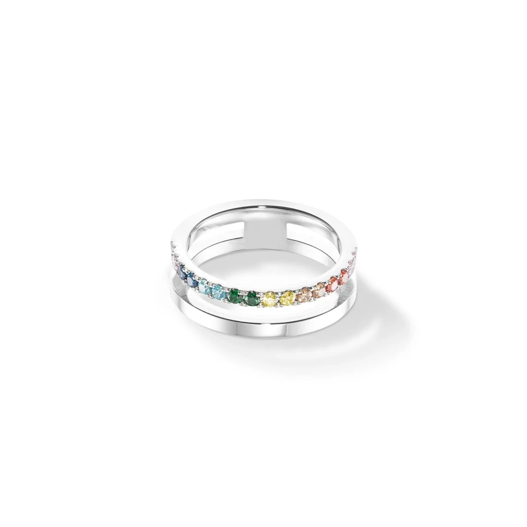 Кольцо Coeur de Lion Multicolor Silver 18.5 мм *0129/40-1517 58
