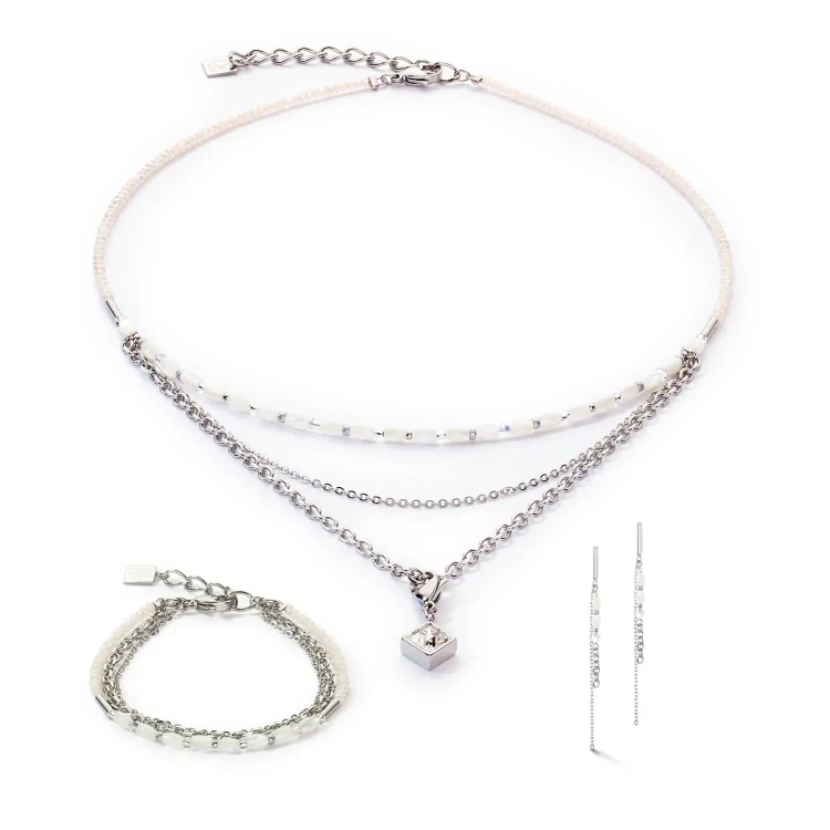 Браслет Coeur de Lion White-Silver 6005/30-1417