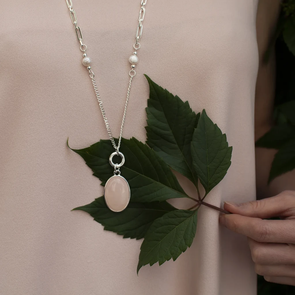 Колье Fiore Luna ROSE QUARTZ LN5154 R/S