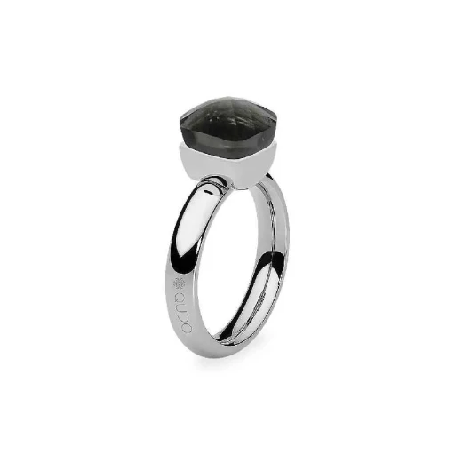 Кольцо Qudo Firenze smoky quartz 18.5 мм 610124 BW/S