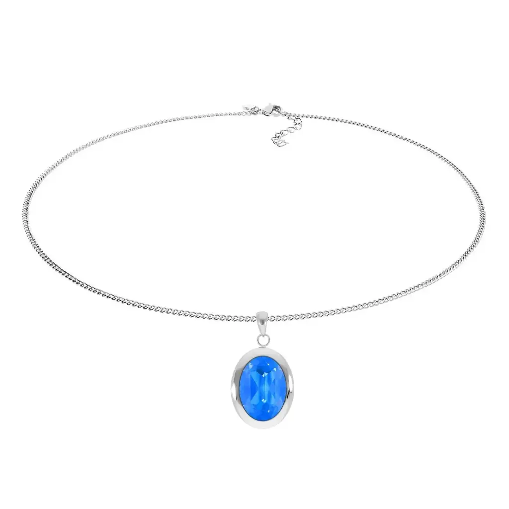 Колье Qudo TIVOLA big S royal blue delite 404683.1 BL/S