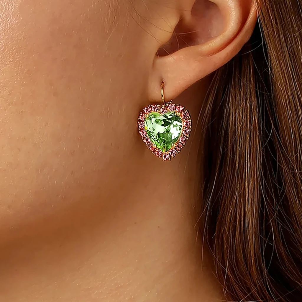 Серьги Dyrberg Kern FELICIA SG GREEN / ROSE 420055